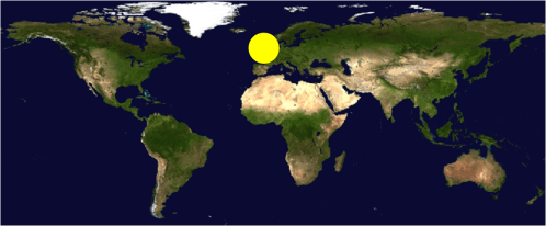 Lonely Planet The dot isn't really this big!