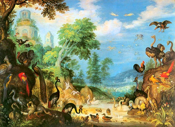 Landscape with Birds