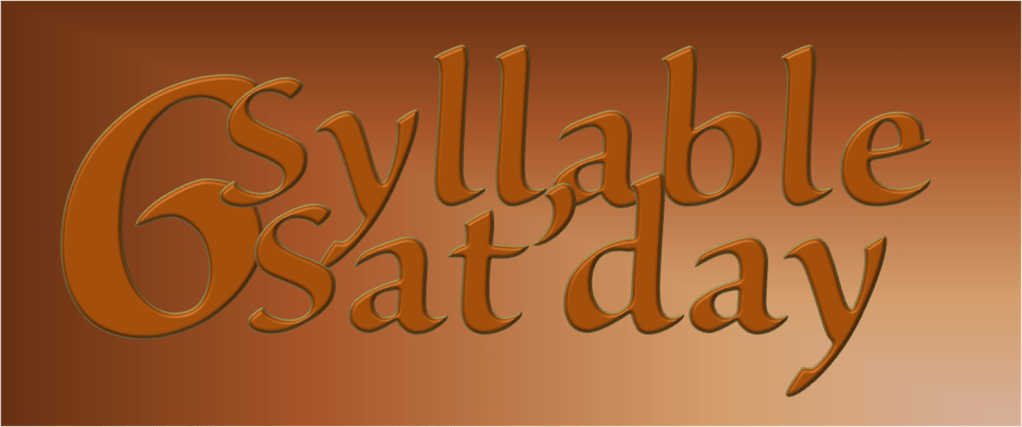 Six Syllable Sat&rsquo;day: The Cute Critter&nbsp;One