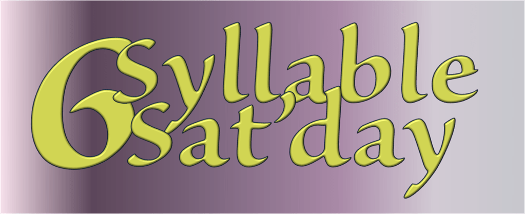 Six Syllable Sat’day: Stormy weather–again!