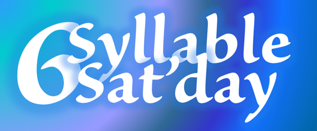 Six Syllable Sat&rsquo;day: The Snowy&nbsp;One