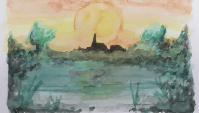 The Church on the Horizon over the&nbsp;Lake