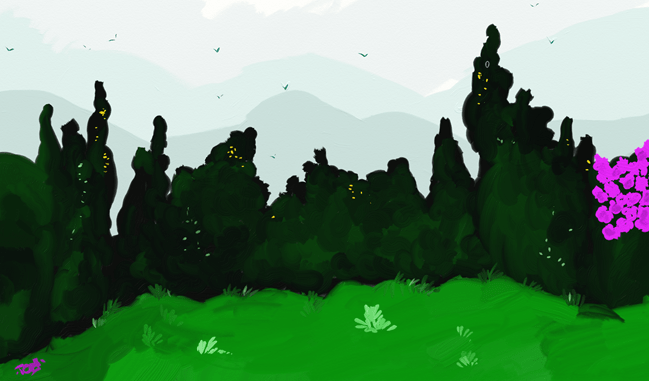 Ten Minute Doodle: Down at One End of The Grinds