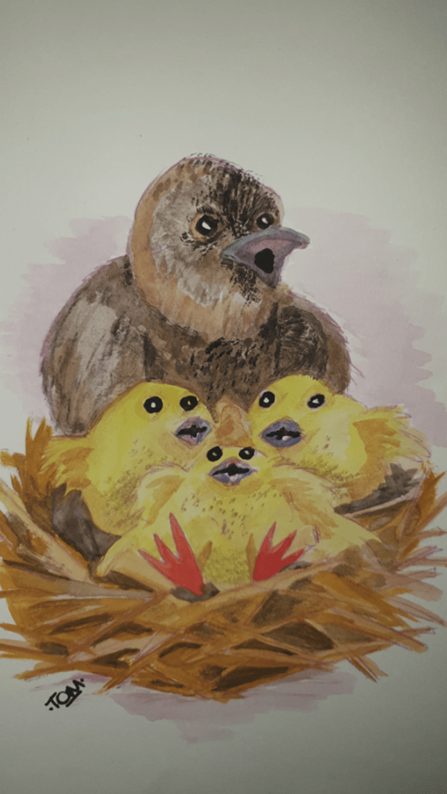 The Birds (Watercolour)