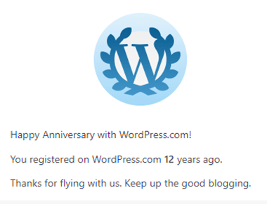 It Was Twelve Years Ago&nbsp;Yesterday