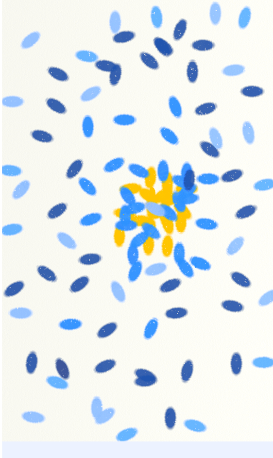 A Scattering of Cool&ndash;Dabbing Blue